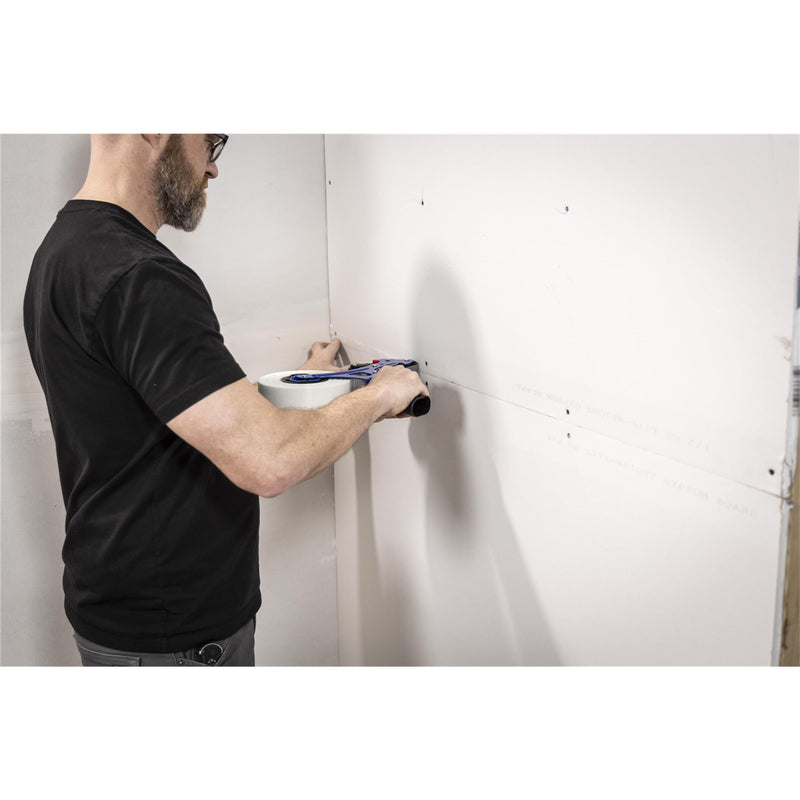 [Australia - AusPower] - Marshalltown Mesh Taper, Applies Self-Adhesive Mesh Tape to Flat Seams, 12-1/2 Inch x 10 Inch, Holds Tape with 2 Inch and 3 Inch Cores, Trigger Operated Blade, Drywall Tools, MT72 1 Multicolor 