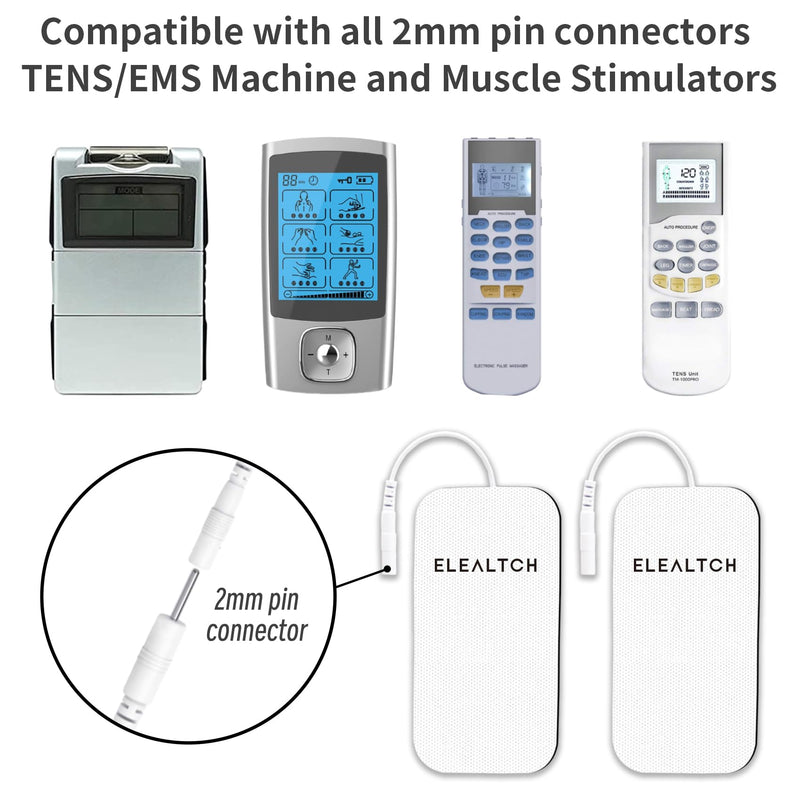 [Australia - AusPower] - 30PCS Compatible with AUVON TENS 7000 Electrode Pads for Tens Unit,Replacement Pads,2" X 4" Brand:ELEALTCH 