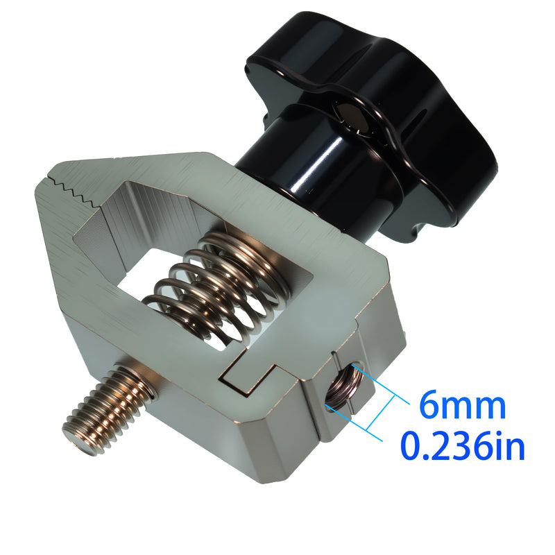 [Australia - AusPower] - SJJ-01 Push Pull Force Fixture 500N High Loading Capacity Stainless Steel Jaw Clamp Thrust Tension Meter HJJ-001clamp（1pcs) 
