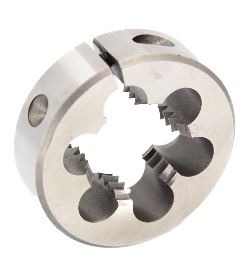 [Australia - AusPower] - Drill America 3/8"-24 UNF X 1" OD HSS Round Adjustable Die with Matching Die Handle (Wrench), Die Stock 