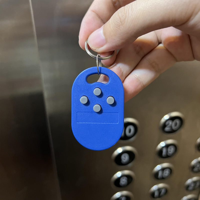 [Australia - AusPower] - 2Pcs RFID Keyfob Tag Token 5 RFID Cards in One, ID T5577 Chip and IC 13.56MHz ISO14443A UID Changeable CUID Chip, Writable Rewritable, Used for Copy Muti RFID Access Card in One Tag-2Pcs(4 ID+1 IC) 2Pcs(4 ID+1 IC) 