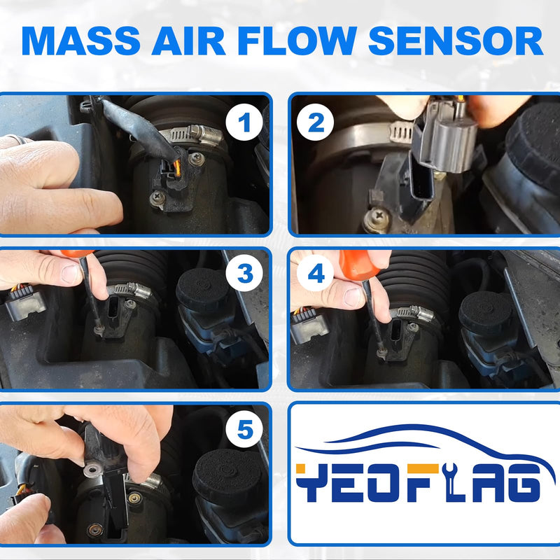 Mass Air Flow Sensor Meter MAF MD336501 7460013 Compatible for Chrysler Mitsubishi Dodge