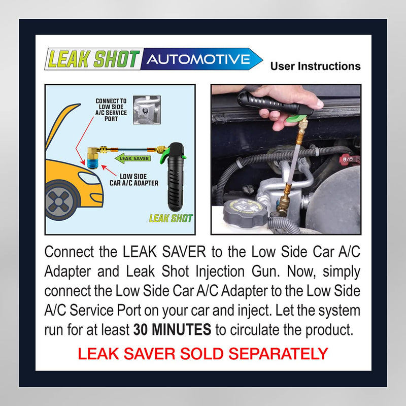 Leak Saver - Automotive Leak Sealant Injector & AC Drain Line Cleaner Tool | Condensate Line Co2 Drain Gun | AC Drain Line Unclogger Automotive Injector