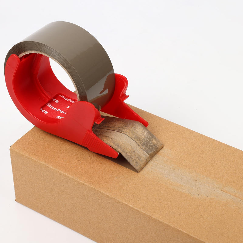 [Australia - AusPower] - Heavy Duty Brown Packaging Tape 2Pack 1.88Inches X 55Yds with Dispenser Brown Packing Tape for Shipping and Moving, Strong Sealing on All Box Types 