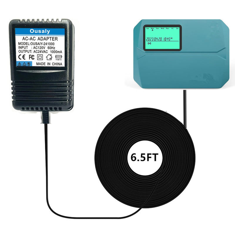 [Australia - AusPower] - 24VAC ac/ac Power Adapter Transformer for Sprinkler System Power Supply for Indoor Irrigation Timers Compatible with Rachio Smart Sprinkler Controller MKA-482401000 ILA48-241000 HL-EI480800 JT-917 