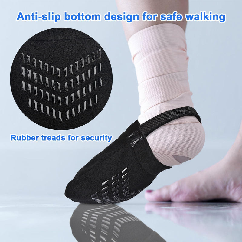 [Australia - AusPower] - iGuerburn 2Pcs Cast Sock Cover for Foot, Soft Cast Cover for Foot Warm & Protector Your Cast Toe, Non-slip Adjustable Cast Socks Over Cast for Women Men Fit Most Cast Foot Sizes 2 