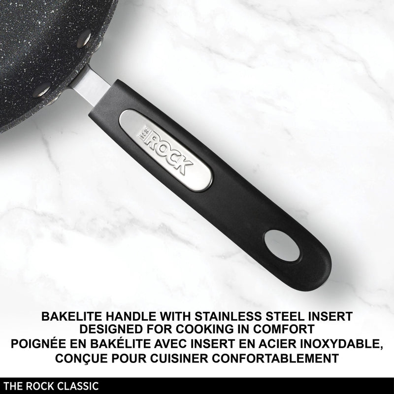 Starfrit The Rock 26cm (10") Non-Stick Multi Pan - Tawa - Durable Forged Aluminum - Oven Safe - PFOA Free - Easy to Clean - Black 10 inches 10" Multi Pan Fry pan