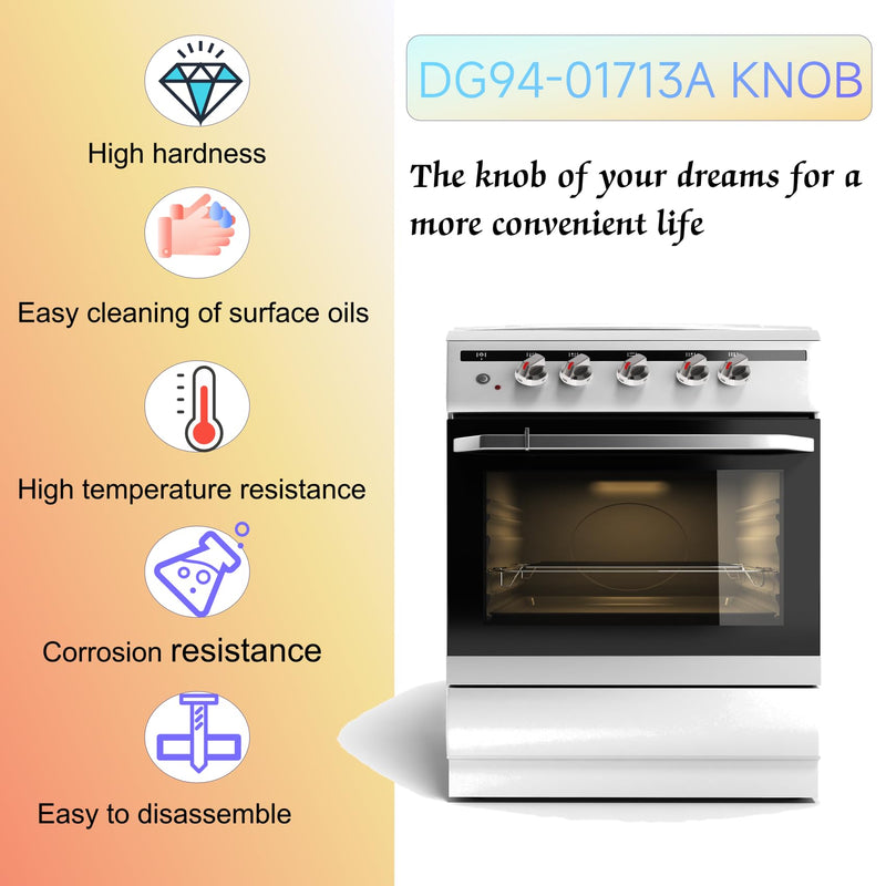 [Australia - AusPower] - DG94-01713A Light Knob DG94-01713A Gas Range Burner Control Dial Knob for Samsung Range Oven Stove NX58M9420SS NX58M9420SSAA NX58M9420SSAA-00（1 Pack） 