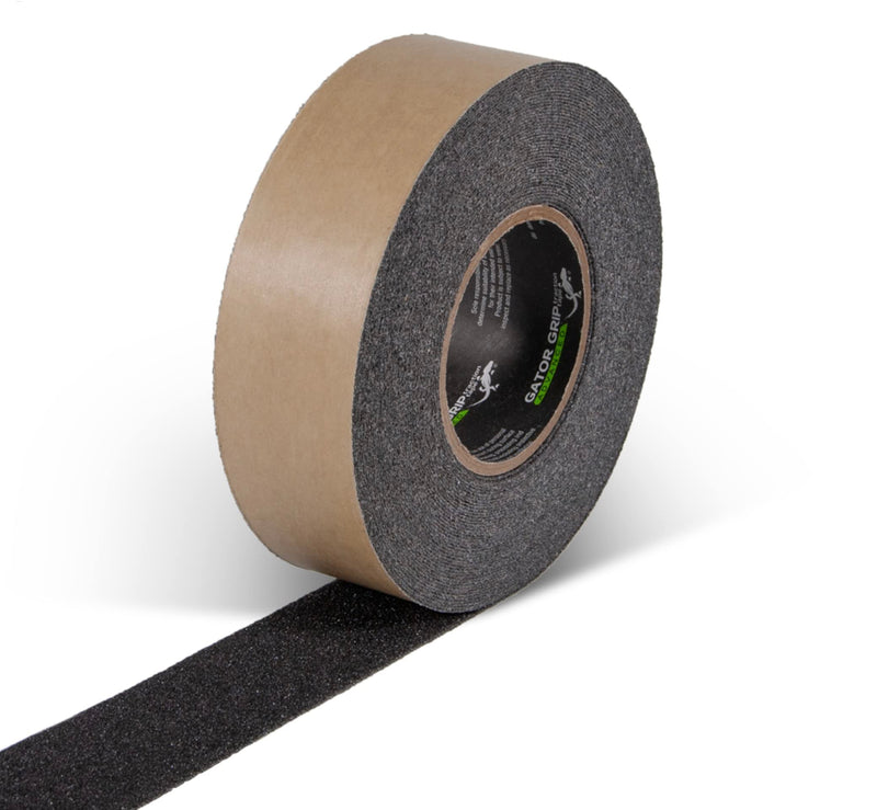 Gator Grip® 2 Inch x 60 Ft Anti-Slip Adhesive Tape, 60 Grit, Indoor/Outdoor, for Stairs, Docks, Boats & Ramps, Black, SG3102B 2 Inch x 60 Foot