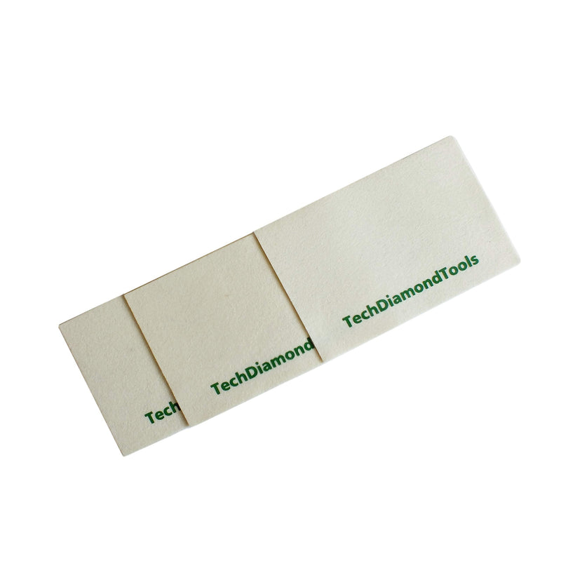 [Australia - AusPower] - A Set of 3 Wool Cloths for Buffing or Polishing with TechDiamonTools Diamond Pastes Wool Cloth 