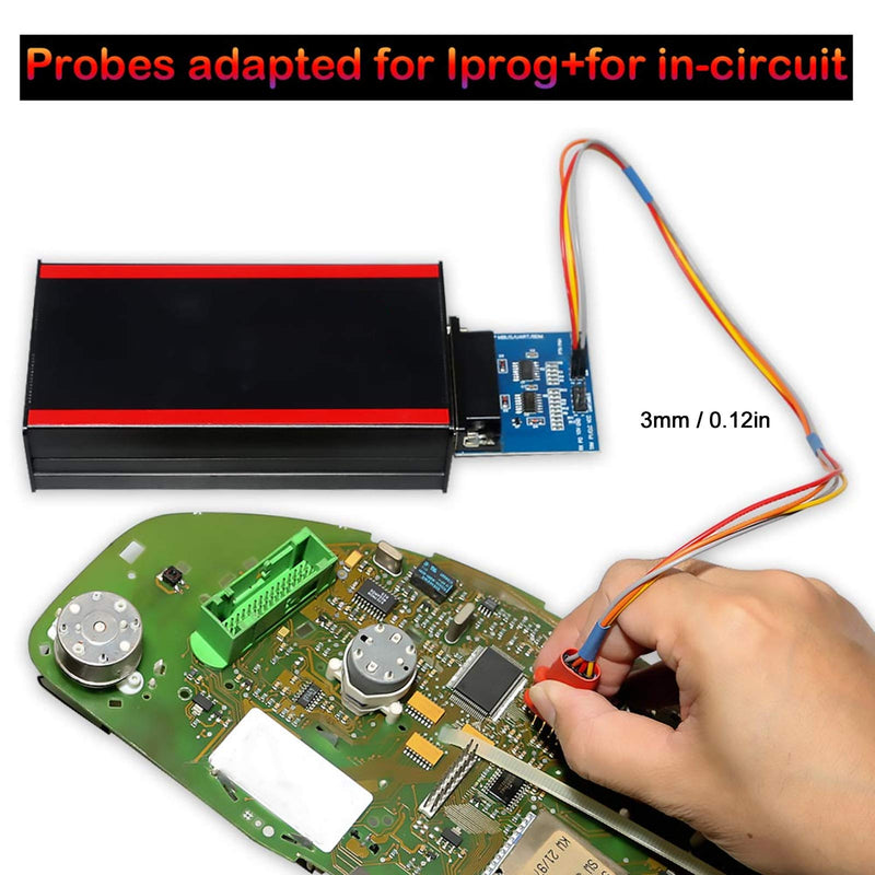 [Australia - AusPower] - Car Probe Adapter, 5 Pcs ECU Probe Adapter Work Without Soldering Pins Works ECU Car Diagnostic Tool for Xprog/iProg Diagnostic Tools 