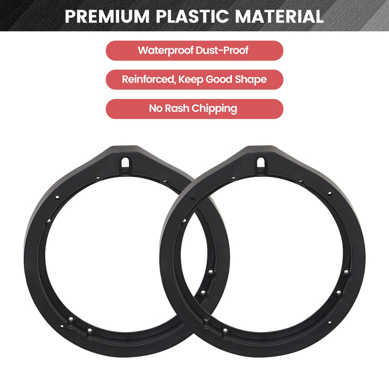 [Australia - AusPower] - RED WOLF Front Rear Door Speaker Adapter + Wiring Harness for 2008-2013 Honda Civic Accord CRV, Acura 2005-2019 Aftermarket 6.5"- 6.75" Speaker Spacer Rings Adaptor Mount 1 Pair 