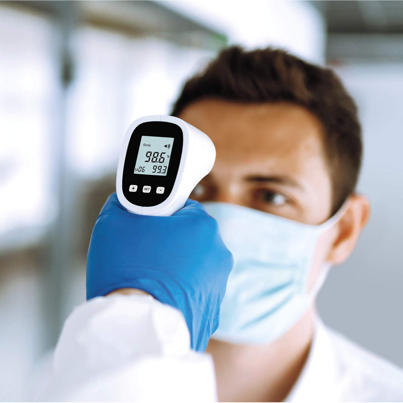 [Australia - AusPower] - Conair Digital Thermometer for Adults and Kids, Forehead Thermometer, No Contact with Large LCD Display Infared Thermomter with Fever Alert and Memory Function 