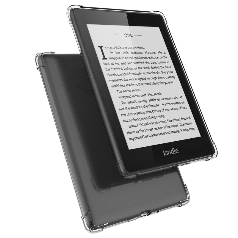 [Australia - AusPower] - Clear Case Compatible for 6.8" Kindle Paperwhite 11th Generation 2021 and Paperwhite Signature Edition,Thin Slim Lightweight Scratch Proof Silicone Rubber TPU Cover (Transparent) Transparent 