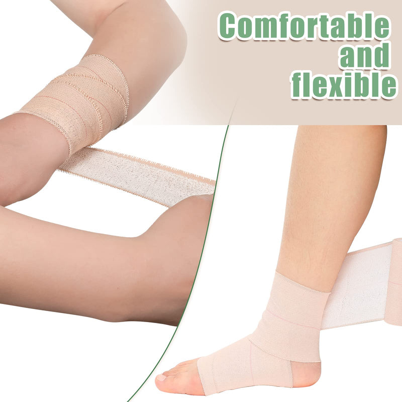 Tondiamo 8 Rolls Elastic Tape Adhesive Elastic Tape Self Adhesive Bandages Wrap Flexible Stretch Bandages Athletic Sports Skin Strips for Sports Ankle, Knee and Wrist Animal Pets(2 Inch X 5 Yard) 2 Inch x 5 Yard