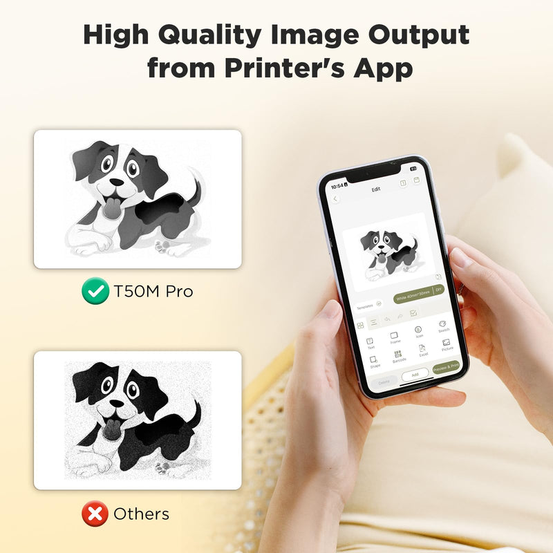 [Australia - AusPower] - SUPVAN T50M Pro Bluetooth Label Maker Machine with Tape, Wide Waterproof Label, Versatile App with 40 Fonts and 450+ Icons, Inkless Labeler for Home, Kitchen, School, Office Organization, Black 