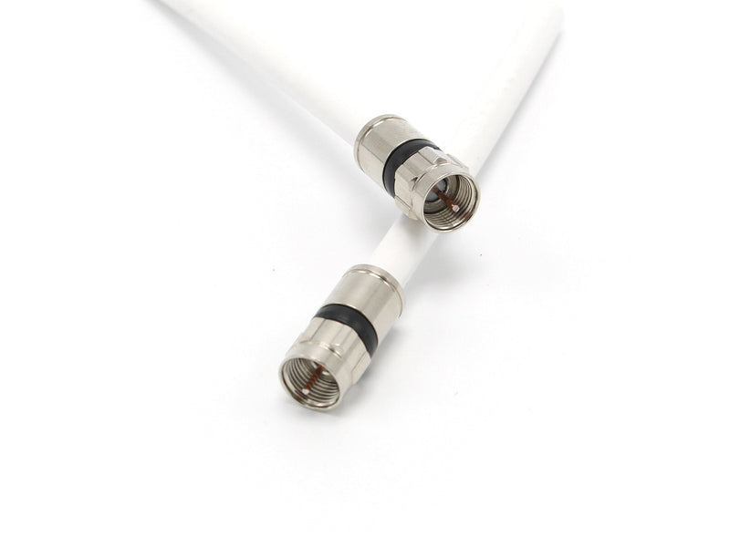 [Australia - AusPower] - THE CIMPLE CO 25 Feet - Flexible RG6 Coaxial Cable for TV - RG6 Coax Cable for Internet - 25 FT Coaxial Cable for Internet - Double-Shielded Coax - Flexible Coaxial Cable - 25 Foot (7.5 Meters), White 