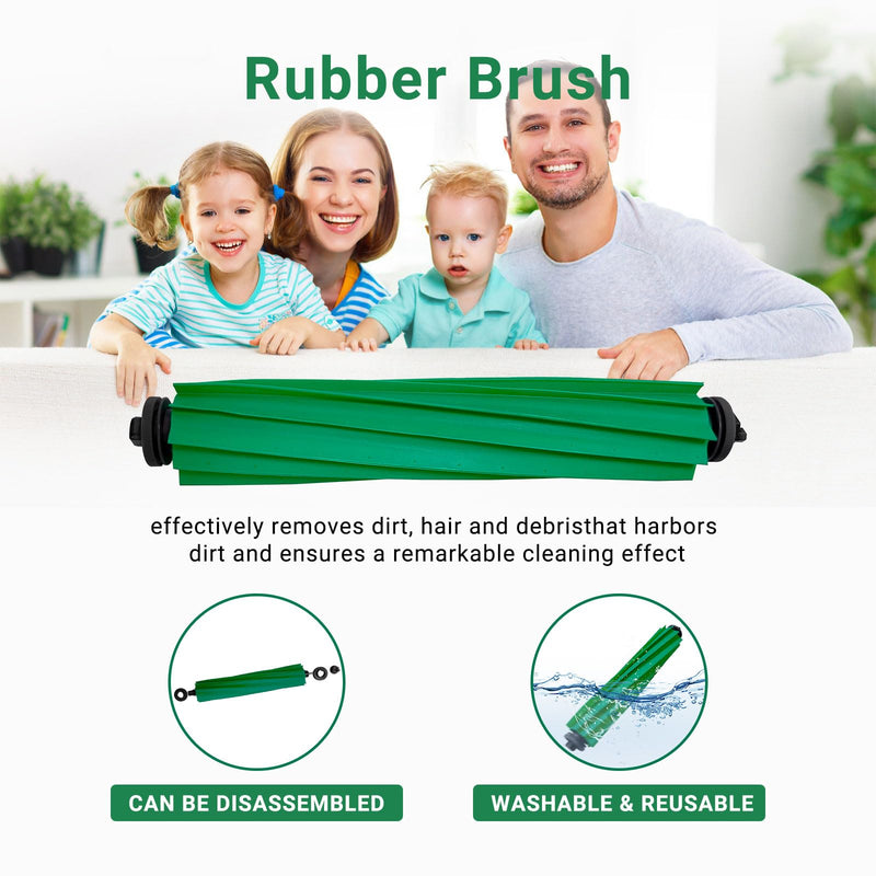 [Australia - AusPower] - Replacement Parts for iRobot Roomba Plus 405/505 Combo Robot Vacuum and Mop 28-Pack Accessories Kit:2 Main Brushes,6 Dust Bags,6 Filters,6 Mop Pads,6 Side Brushes,1 Cleaning Brush 405 / 505 Combo replacement parts 