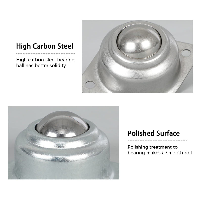 [Australia - AusPower] - 5/8" Roller Ball Transfer Bearings, CY-16A, 330 Lbs Total Load Capacity, 12 pcs Ball Bearing Transfer Units 5/8 in Roller Transfer Bearings Wheel Casters (5/8 inch, 12) 