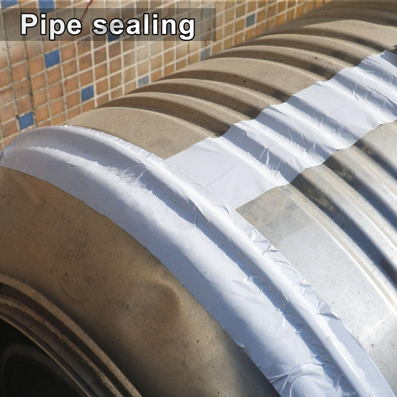 BOMEI PACK Aluminum Foil Tape,Gray White Foil Tape HVAC Sealing & Patching Hot Cold Air Duct Tape Aluminum Foil Tape for Pipe, Metal Repair, HVAC, Air Ducts, Insulation (2 Inch) 2 Inch