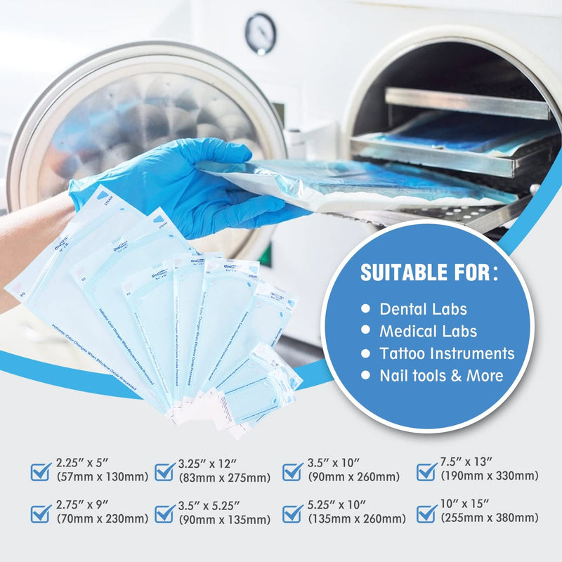 [Australia - AusPower] - 200 Pouches Dental Self-Sealing Sterilization Pouches 2.25x4 inch 200/Box 1 Box 