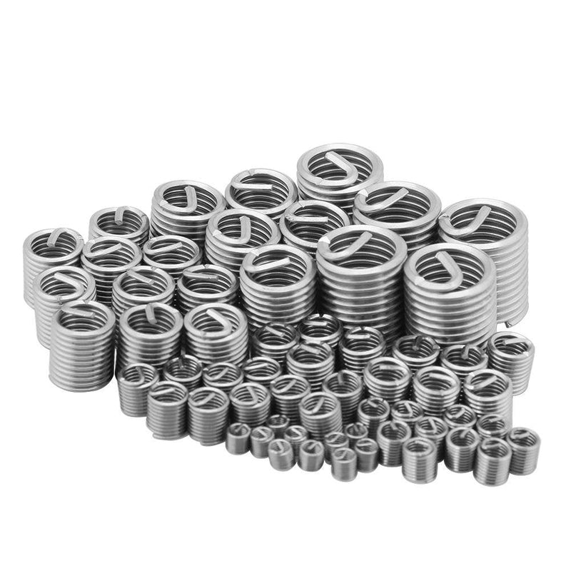 [Australia - AusPower] - Wire Insert Thread, 60pcs Stainless Steel Wire Screw Sleeve Thread Repair Kit M3 M4 M5 M6 M8 M10 for Automotive Repairs 