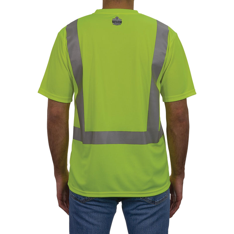 Ergodyne Unisex Adult Glowear 8282 Essential Hi-vis T-Shirt - Type R, Class 2 5X-Large Lime