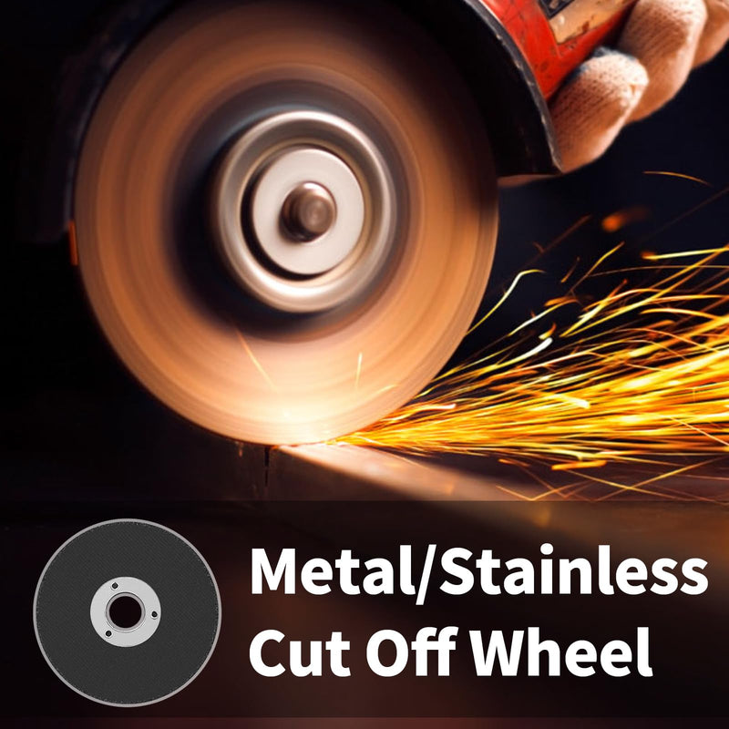 [Australia - AusPower] - 2 Inch Cut Off Wheel with 1/4 Stem Mounting Mandrel for Die Grinder, W3/8" Arbor Hole Cutting Wheel for Metal & Stainless Steel Rotary Tool Drill Attachment Bolt Cutter Discs 2 Inch Cutting Wheel + Mandrel (5+1) 2 Inch Cutting Wheel + Mandrel (5+1) 