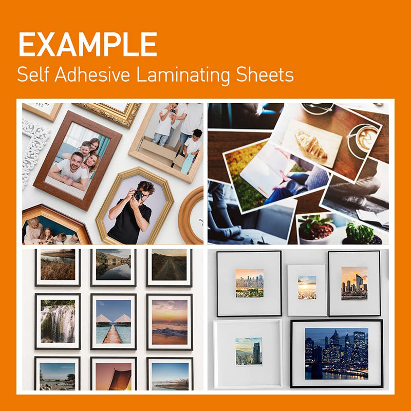 [Australia - AusPower] - [VIOLETTO] 20 Sheets - Self Adhesive Laminating Sheets for Ultimate Protection. No Machines Needed, 4 Mil Thickness, 8.5 x 11 Inches. Effortless, Durable & Perfect for Documents & Photos. 