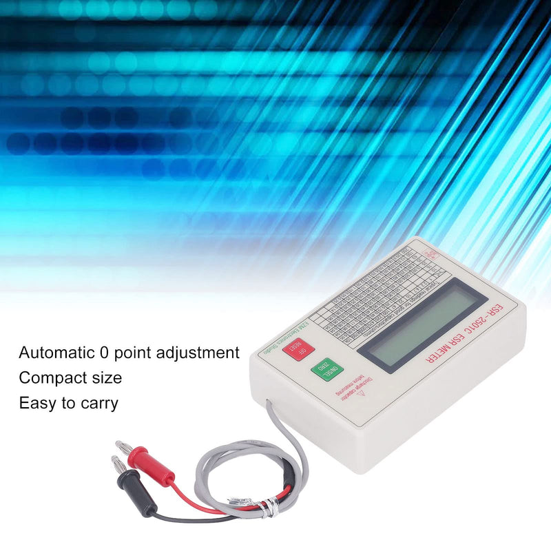 [Australia - AusPower] - Capacitor Tester, High Accuracy Capacitance Meter LCD Display Meter with Smart Shutdown Function 