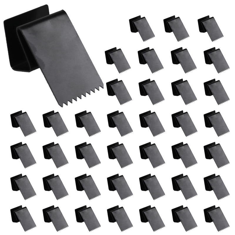 CNQLIS 40 Pcs Hurricane Window Clips Fit 1/2" to 3/4" Thick Plywood, Carbon Steel Plywood Hurricane Clips Reusable, Storm Window Clips Hardware for Hurricane Window Protectors