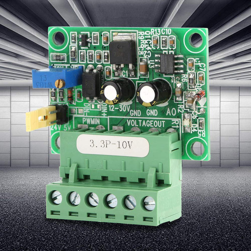 Fafeicy 3.3 V PWM to 0-10 VD/A Converter Module for Industrial PLC Control - Digital-Analog Converter for Signal Conversion in Industry, with Reverse Polarity Protection Function