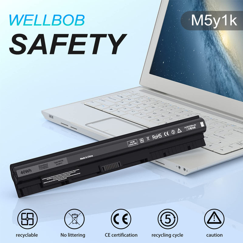 [Australia - AusPower] - M5Y1K Battery for Dell Inspiron 5559 5558 Battery, for Dell Inspiron 15 3000 5000 Battery 3558 3567 5555 5566 5759, Compatible with Dell Laptop Battery Replacement K185W GXVJ3 M5y1k 14.8V 40Wh Battery 40Wh M5Y1K 