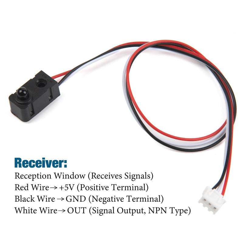 [Australia - AusPower] - 5Pcs IR Break Beam Sensor LEDs Counting Module Distance Sensor Split 5MM Through-Beam Photoelectric Switch for Apply Relay 5 Sensors 