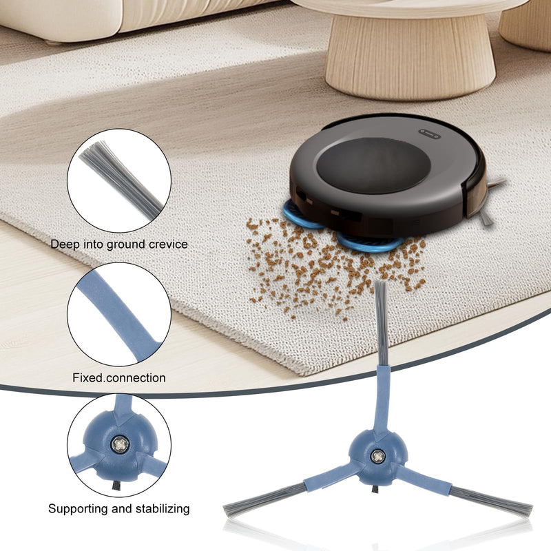 [Australia - AusPower] - 28 Pack Replacement Accessories for Eufy Omni C20 Robot Vacuums Parts, 2 Main Brush, 6 Side Brushes, 6 Washable Filters, 6 Dust Bags, 6 Mop Pads, 1 Cleaning Tool and 1 Screwdriver 