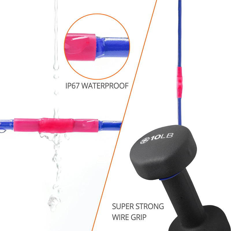 [Australia - AusPower] - Wirefy 200 PCS Heat Shrink Butt Connectors Red 22-16 AWG - Marine Grade Butt Connectors - Wire Butt Splice Connectors - Electrical Waterproof Heat Shrink Butts 