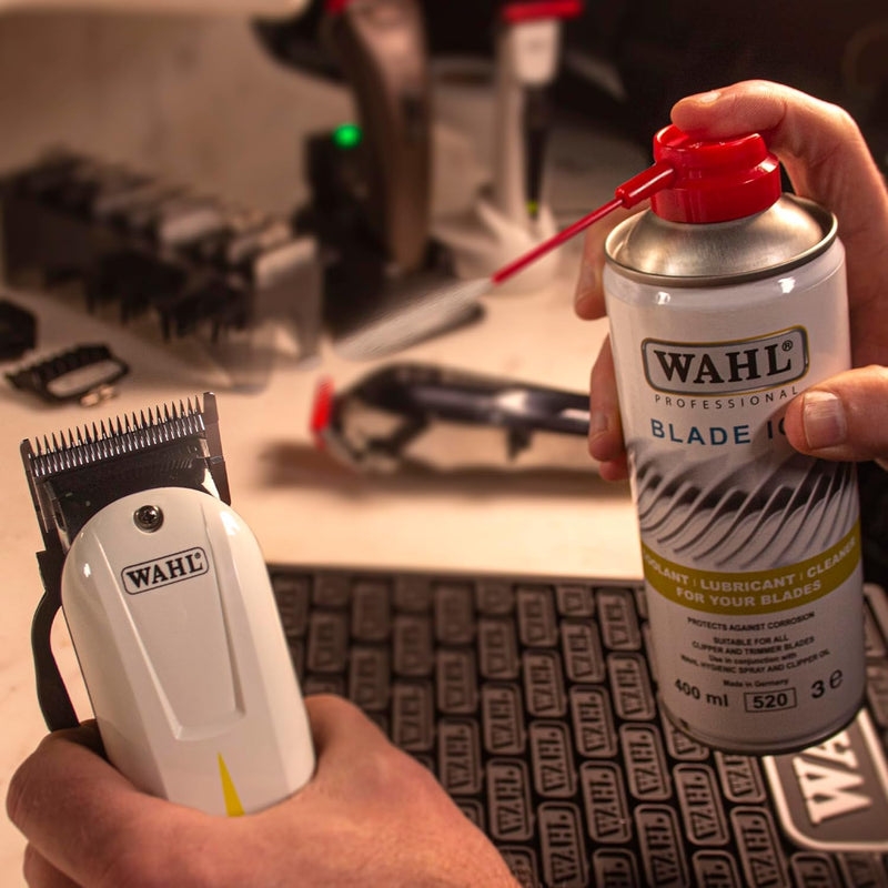 WAHL Blade ICE Spray 250 ml | Instant blade cooling, reduces heat and friction, extends blade life 400 ml (pack of 1)
