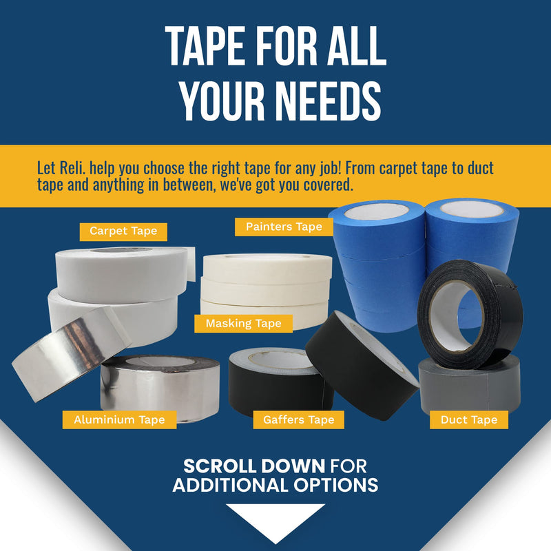 Reli. Aluminum Tape | Metal & Ductwork Repair | 2" x 50yd HVAC Mastic Seal Tape, AC & Ducting, 2-Pack (100 Yards Total)