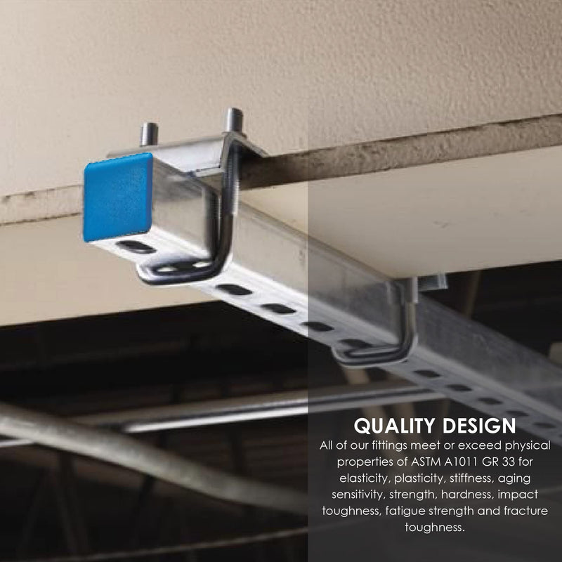 [Australia - AusPower] - ?Newhouse Electric Universal End Cap for 1-5/8 in. 12 Gauge Metal Strut Channels (2-Pack) Blue PVC Designed for B-Series Strut Channels for a Clean and Professional Appearance 