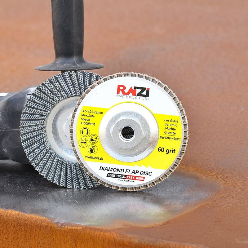 [Australia - AusPower] - Diamond Flip Grinding Wheel Suitable for Stone, Concrete, Glass and Metal, 115 x 22.23 mm Diamond Blade Disc (#60) #60 