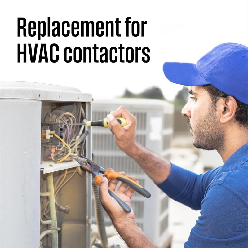 [Australia - AusPower] - long term 1 Poles 30 Amp 24V AC Contactor Air Conditioner Condenser AC Definite Purpose Contactor… 1P-30A-24V 