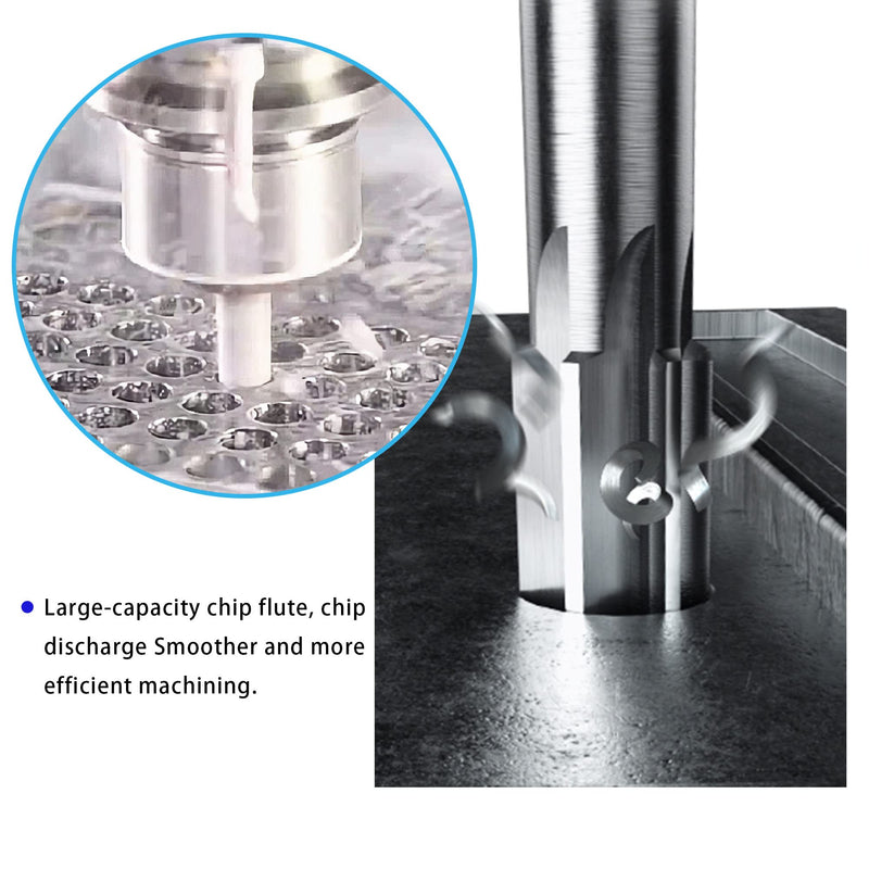 [Australia - AusPower] - Chucking Reamer 7mm, H7 HSS Cobalt M35 Lathe Machine Reamer Metric, 6 Straight Flutes, Round Straight Shank Milling Cutting Tool, for Stainless Steel Alloy Copper Metal 