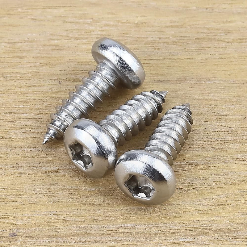 [Australia - AusPower] - #10 x 3/4" Pan Head Torx Drive Self Tapping Screws, 304 Stainless Steel 18-8 Wood Screw Sheet Metal Screw, Star Drive, Full Thread Coverage, Pack of 50 #10 x 3/4" 