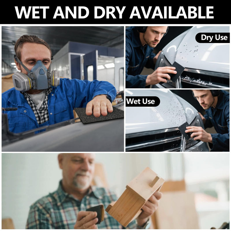 [Australia - AusPower] - MOGRQAP 12 Sheets 120 Grits Sanding Paper, Waterproof Sandpaper 23 x 28cm Glass Grit Sand Paper for Cars Metals Walls Wood Furniture, Wet and Dry Polishing Sandpaper Sheets 