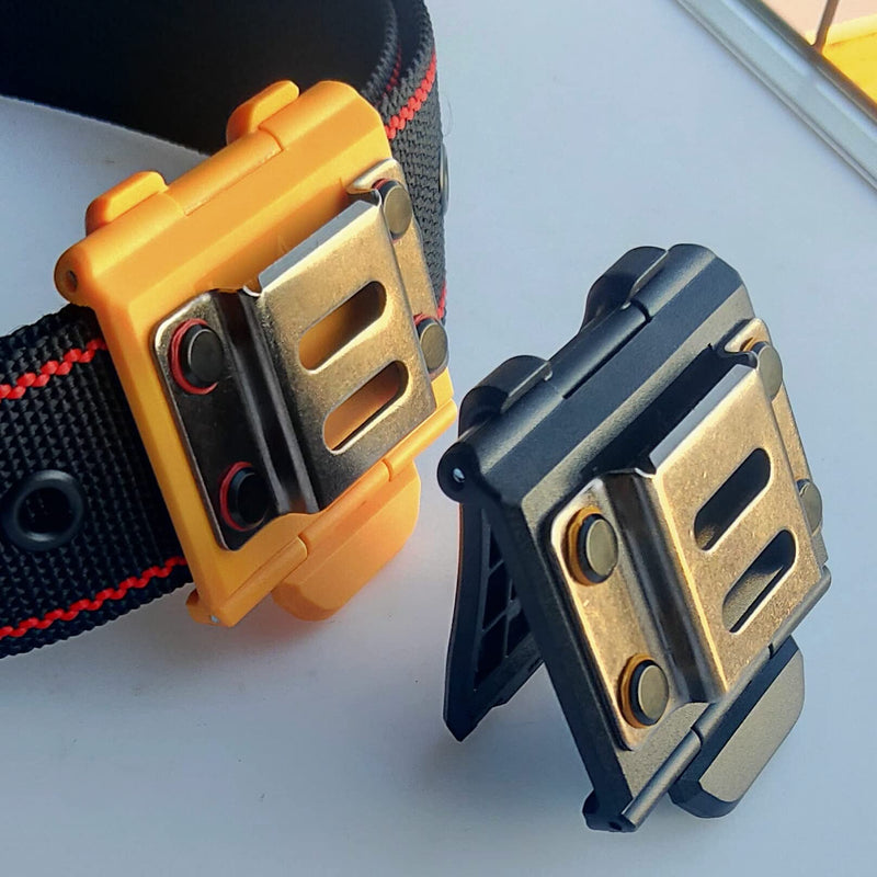 Tape Measure Holster with 4 Drill Clip, Tape Measure Holder Belt, Drill Holster Belt Clip, Drill Holster with Tool Belt Hook, Free Your Hands. Black Drill Holster + 4pcs Drill Bit Hook