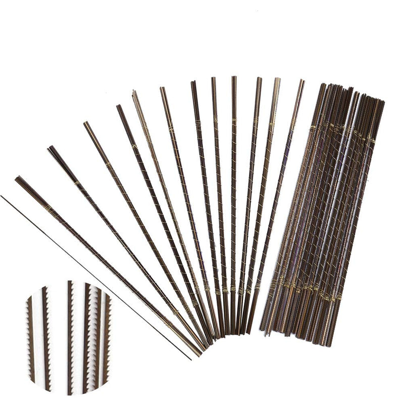 [Australia - AusPower] - ZJchao Pack of 144 High Carbon Steel Saw Blade Jewellery Saw Cutting Blades High Strength Saw Cutting Blades for Sawing Wood Plastic Foam Soft Metals (# 1) 