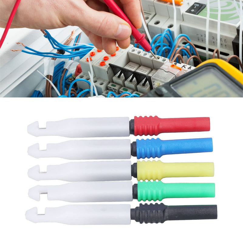 [Australia - AusPower] - Wire Piercing Test Needles Set, 0.7mm, 5 Colors, 30VAC-60VDC, for Automotive Diagnostics 