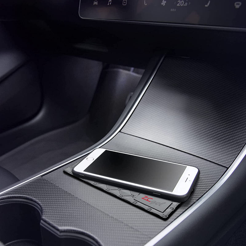 [Australia - AusPower] - Sticky Dash Pad (4 Pack), Removable and Traceless Car Dashboard Mat with Heat Resistant, Sticky Non-Slip Dashboard Gel Pad for Cell Phone, Sunglasses, Keys, Coins and More (Size: 5.9" x 3.5") middle 