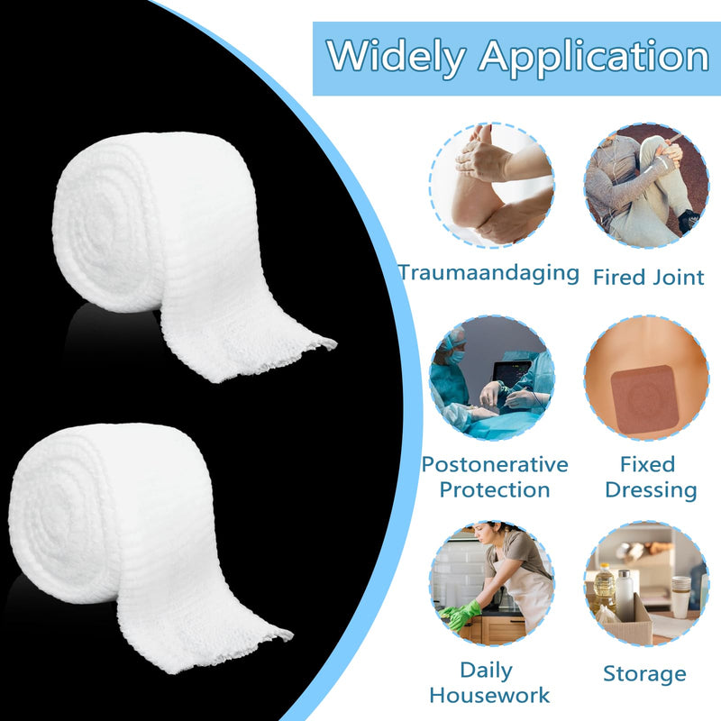 [Australia - AusPower] - Grevosea 2 Roll 2m Tubular Bandage Elastic Net Wound Dressing Compression Bandage Wrap Tubular Gauze Stockinette Tubing for Legs Arm Without The Use of Adhesive Tape (Size 7) size 7 