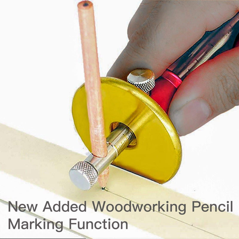 YOSELIN Dovetail Marking Jig Wheel Marking Gauge Tool Set, 1 Woodworking Pencil,1 Wheel Cutter for Hardwood,1 Bearing Wheel Cutter for Soft Wood, Precision Ground Steel Rod for Woodworking … | Built with a CNC brass fence, carbide wheel, stainless stee...